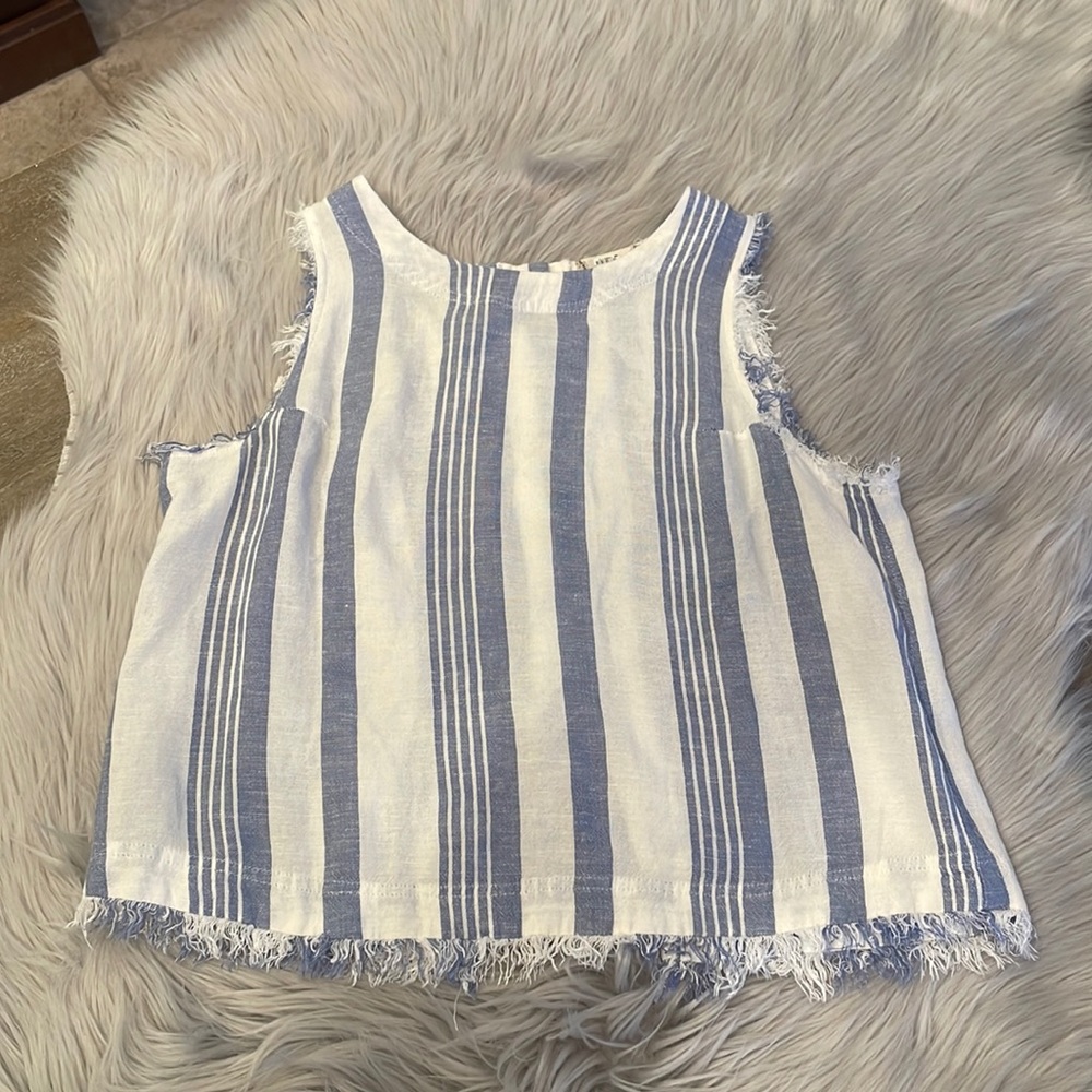 Altar’d State Blue/White Stripped Tank Top